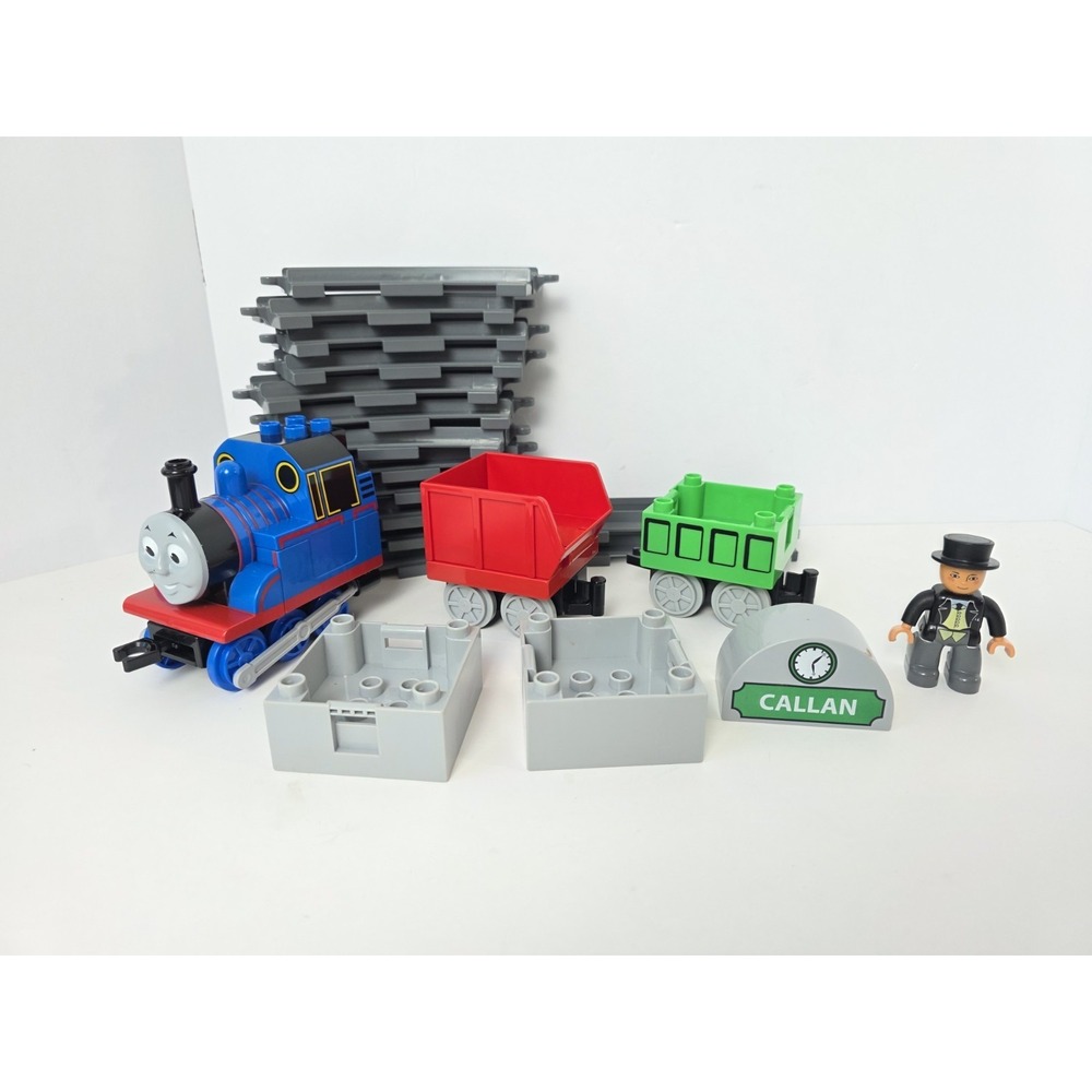 Lego Duplo misc pieces Thomas the Train set track Sir Topham